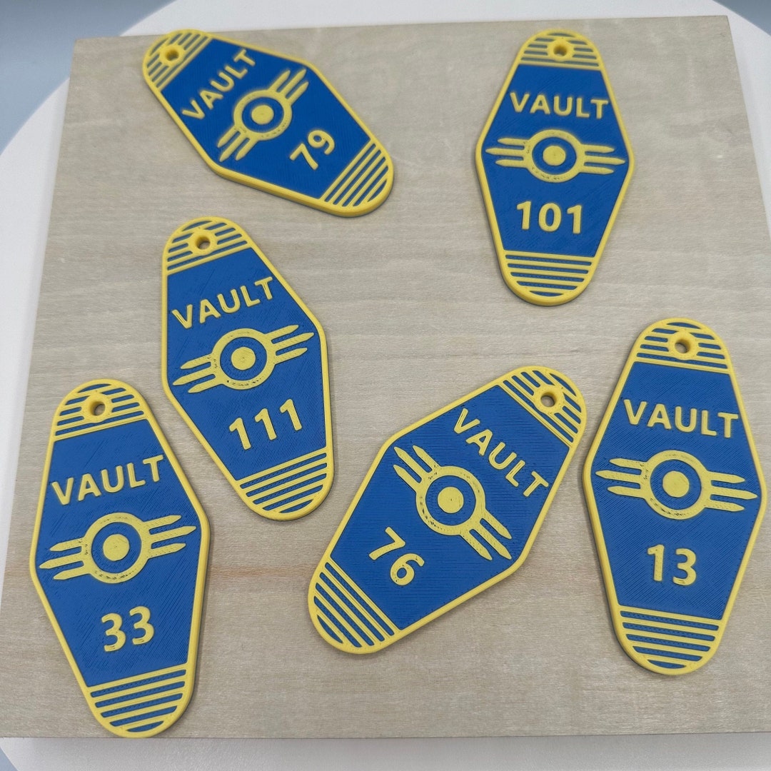 Fallout-inspired Vault Tags and Keychains - Etsy