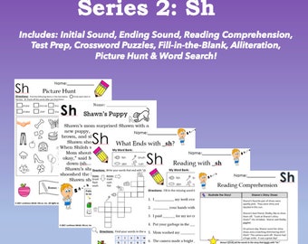 Digraph Worksheet Bundle Pack | Digraph: Sh