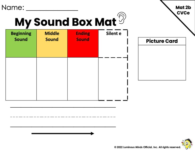 Sound Box Mats | Phoneme Isolation Mat | Mat Set 2 CVCe words image 2