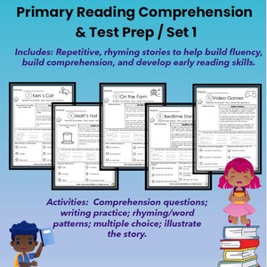 K-1 Reading Comprehension & Test Prep | Set: 1