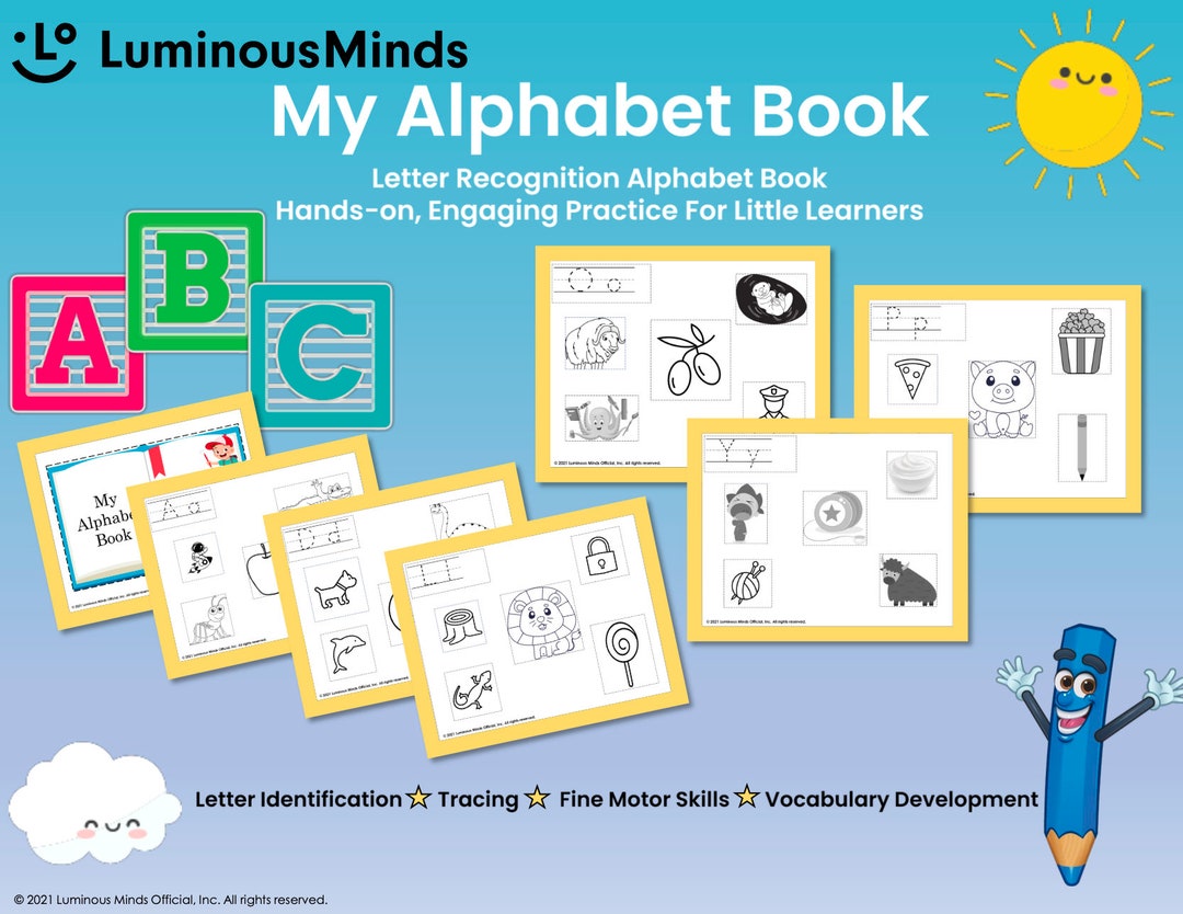 Preschool Alphabet Book: Hands-on Letter Recognition Practice for ...