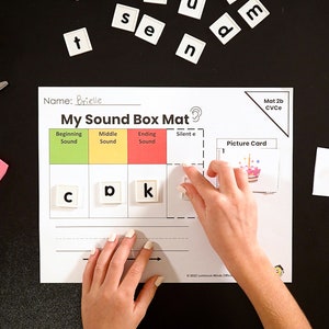 Sound Box Mats | Phoneme Isolation Mat | Mat Set 2 CVCe words image 6