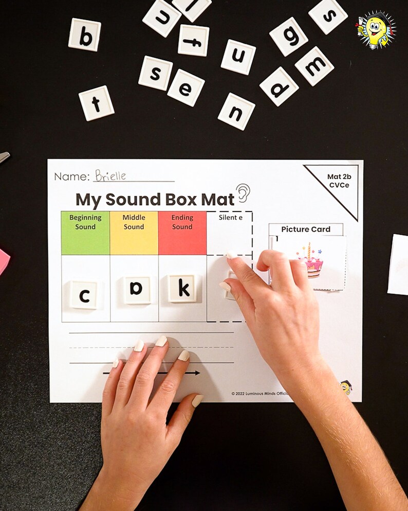 Sound Box Mats | Phoneme Isolation Mat | Mat Set 2 CVCe words image 6
