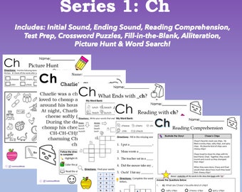 Digraph Worksheet Bundle Pack | Digraph: Ch