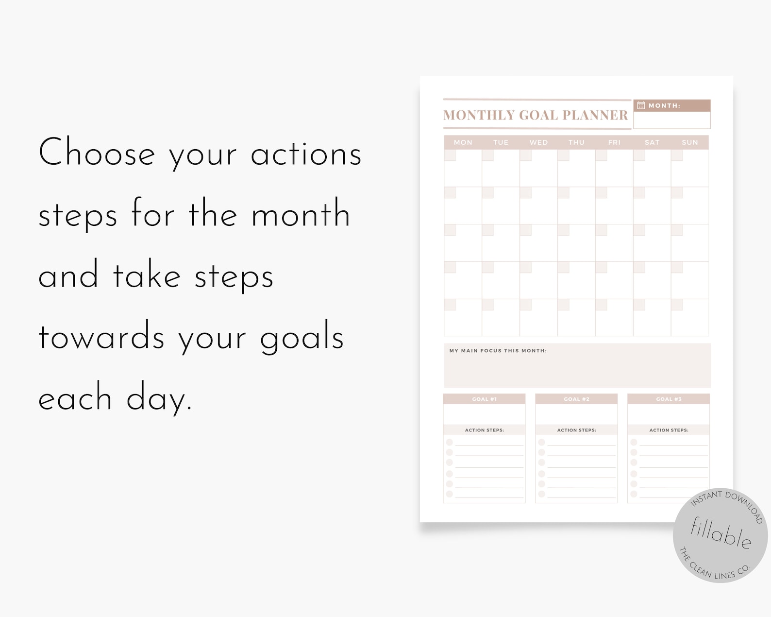 Annual Goal Planner Yearly Goal Setting Planner With Quarterly, Monthly ...