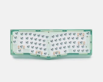 Green Odyssey VIA Gasket RGB Acrylic Stacked DYI Customized Wired Mechanical Keyboard