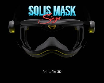 SOLIS Cosplay mask 3d print STL from Rainbow 6 Siege game