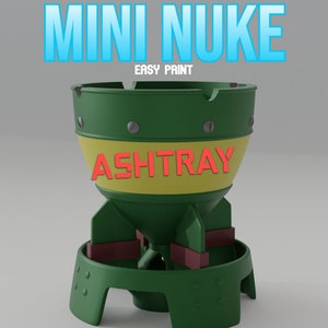 Mini Nuke Ashtray and Container 3d print STL | fallout inspired