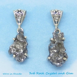 Campo del Cielo Meteorite Pendant 925 Sterling Silver Campo del Cielo Pendant Meteorite Argentina Filigree 211336 211223