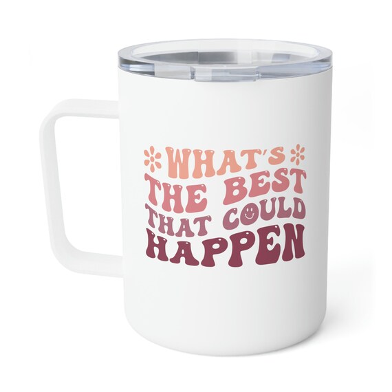 aggretsuko coffee mug I m Very Gay and Very Tired Mug Ceramic Mug / Black / 11oz main image 0