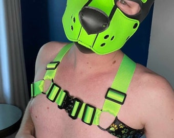 BEHYR Unisex Bulldog Tactical Harness - Color Splash with Pup Paws