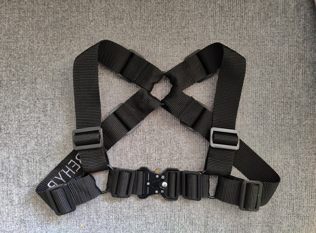 BEHYR Unisex Bulldog Tactical Harness - Black on Black on Black - Etsy