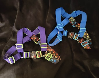 BEHYR Unisex Bulldog Tactical Harness - Color Splash with Pup Paws