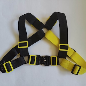 BEHYR Unisex Bulldog Tactical Harness - Black with Color Splash