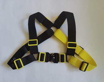 BEHYR Unisex Bulldog Tactical Harness - Black with Color Splash