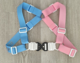BEHYR Unisex Bulldog Tactical Harness - Trans-Pride (Multiple Styles)