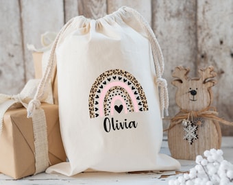 Personalised Storage, Custom Toys Bag, Christmas Sack, Name Laundry Bag, Personalized Santa Sack, Rainbow Bag, Travel Bag, Mothers Day Gift