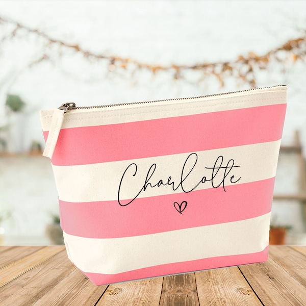 Make Up Bag, Personalised Make Up, Accessory Bag, Custom Cosmetic, Name Toiletry Bag, Personalized Pouch, Make Up Storage, Bridal Party Gift