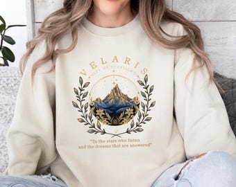 Acotar Velaris Sweatshirt, Velaris Book Sweater, City Of Starlight Jumper, The Night Court Top, Night Court Sweater, Bookish Gift Sweater