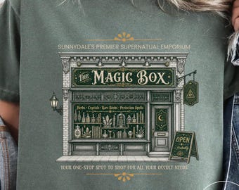 Magic Box Shirt, Buffy Fandom Tee, Vampire Slayer Fan Tshirt, Giles T-Shirt, Sunnydale Apparel, Scooby Gang Gift