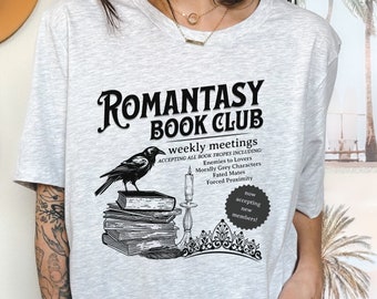 Romantasy Book Club Shirt, Dark Romance T-Shirt, Bookish Tshirt, Book Lover Tee, Fantasy Romance Reader, Fantasy Lover, Reading Shirt