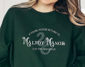High Reeve Sweatshirt, Malfoy Manor Crewneck, Dramione Fanfic, HP Fanfiction, AO3 Merch, Dramione Lover Gift
