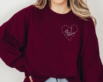 Paper Crane Sweatshirt, Dramione Crewneck, Fanfic Lover Gift, Gift for Dramione Lover, Gift for Fanfic Lover, Draco Fanfic Tee