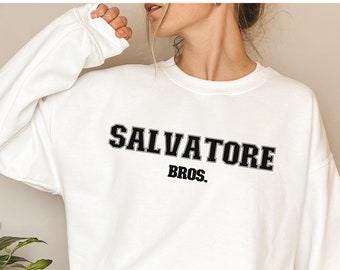 Salvatore Brothers Sweatshirt, Vampire Brothers Crewneck, Vampire Lover Pullover, Vampire Fan Sweatshirt, TVD Sweatshirt