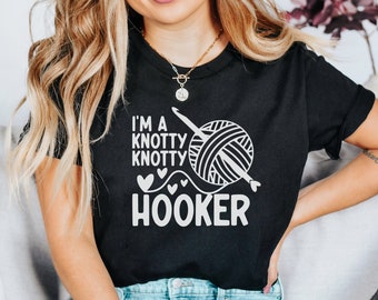 T-shirt drôle au crochet, cadeau pour crocheteur, cadeaux crochet, cadeau amateur de crochet, chemise humour au crochet, cadeau amateur de fil, cadeau crochet