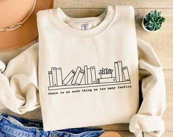 Fanfic Reader Sweatshirt, Book Lover Sweater, Fanfiction Lover Crewneck, AO3 Pullover, Reading Gift, Dramione Fanfic Gift, Bookish Gift