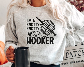 Funny Crochet Sweatshirt, Gift for Crocheter, Crochet Gifts, Crochet Lover Gift, Crochet Humor Sweater, Yarn Lover Gift, Crochet Hook Gift
