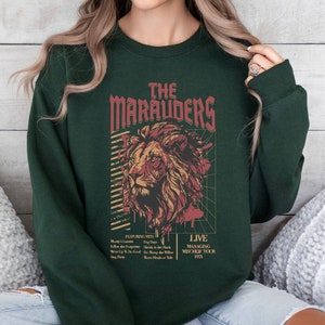 Marauders Sweatshirt, HP Fandom Gift, Harry Fan Sweater, Managing Mischief Crewneck, Bookish Gifts, Wizard School, Vintage Witchcraft School