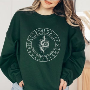 Manacled Runes Sweatshirt, Dramione Sweater, HP Fanfiction Pullover, Fanfic Lover Gift, Draco Fanfic, Gift for Dramione Lover, AO3 Merch