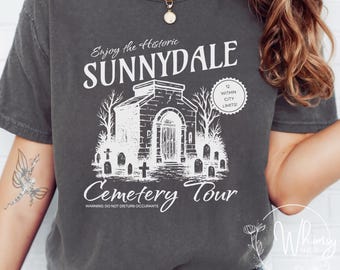 Sunnydale Cemetery Tour Shirt, Buffy Comfort Colors Tee, Vampire Slayer T-shirt, Spike Tshirt, Buffy Fandom Merch, Hellmouth Apparel