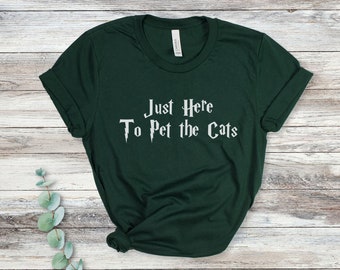 Camicia amante dei gatti, maglietta del giocatore, maglietta del gioco HP, maglietta dell'eredità di ceramica, maglietta della scuola dei maghi, maglietta della magia, maglietta delle vacanze universali
