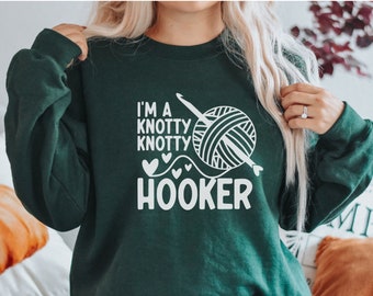 Funny Crochet Sweatshirt, Gift for Crocheter, Crochet Gifts, Crochet Lover Gift, Crochet Humor Sweater, Yarn Lover Gift, Crochet Hook Gift