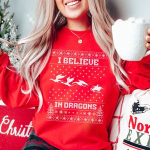 Dragon christmas jumper best sale