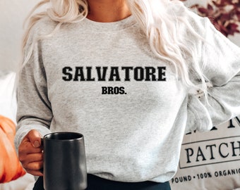 Salvatore Brothers Sweatshirt, Vampire Brothers Crewneck, Vampire Lover Pullover, Vampire Fan Sweatshirt, TVD Sweatshirt