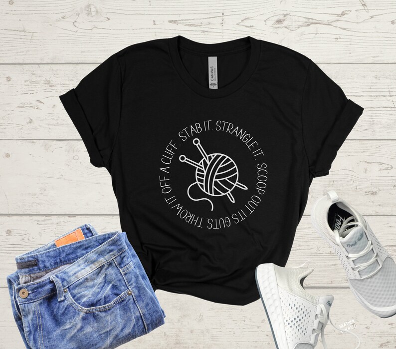 Funny Knitting Shirt, Gift for Knitter, Knit Tee, Knitter T-Shirt, Knit Gift, Knitter Gift, Gift for Knitting Lover, Funny Knitter TShirt Black