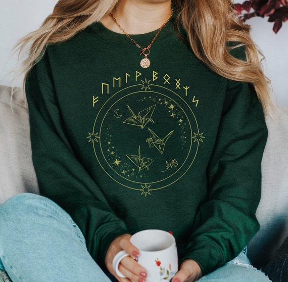 Runes Manacled Sweatshirt, Dramione Sweater, Fanfic Lover Gift, Draco Fanfic Pullover, Gift for Dramione Lover, Gift for Fanfiction Lover