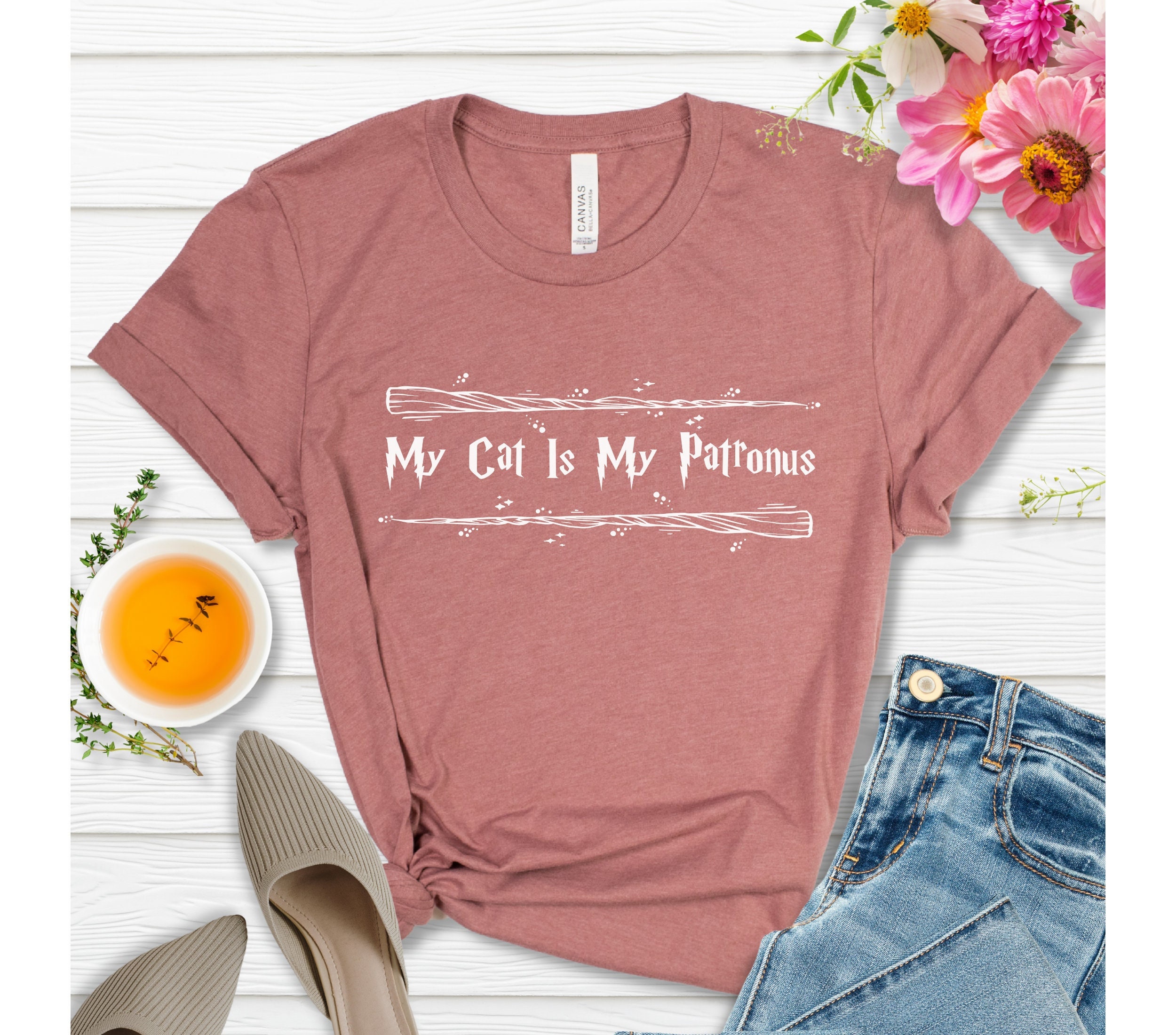 My Patronus Is A Cat Shirt - Funny Kitten Lover Magic Tee My Patronus Is A Cat Shirt - Funny Kitten Lover Magic Tee