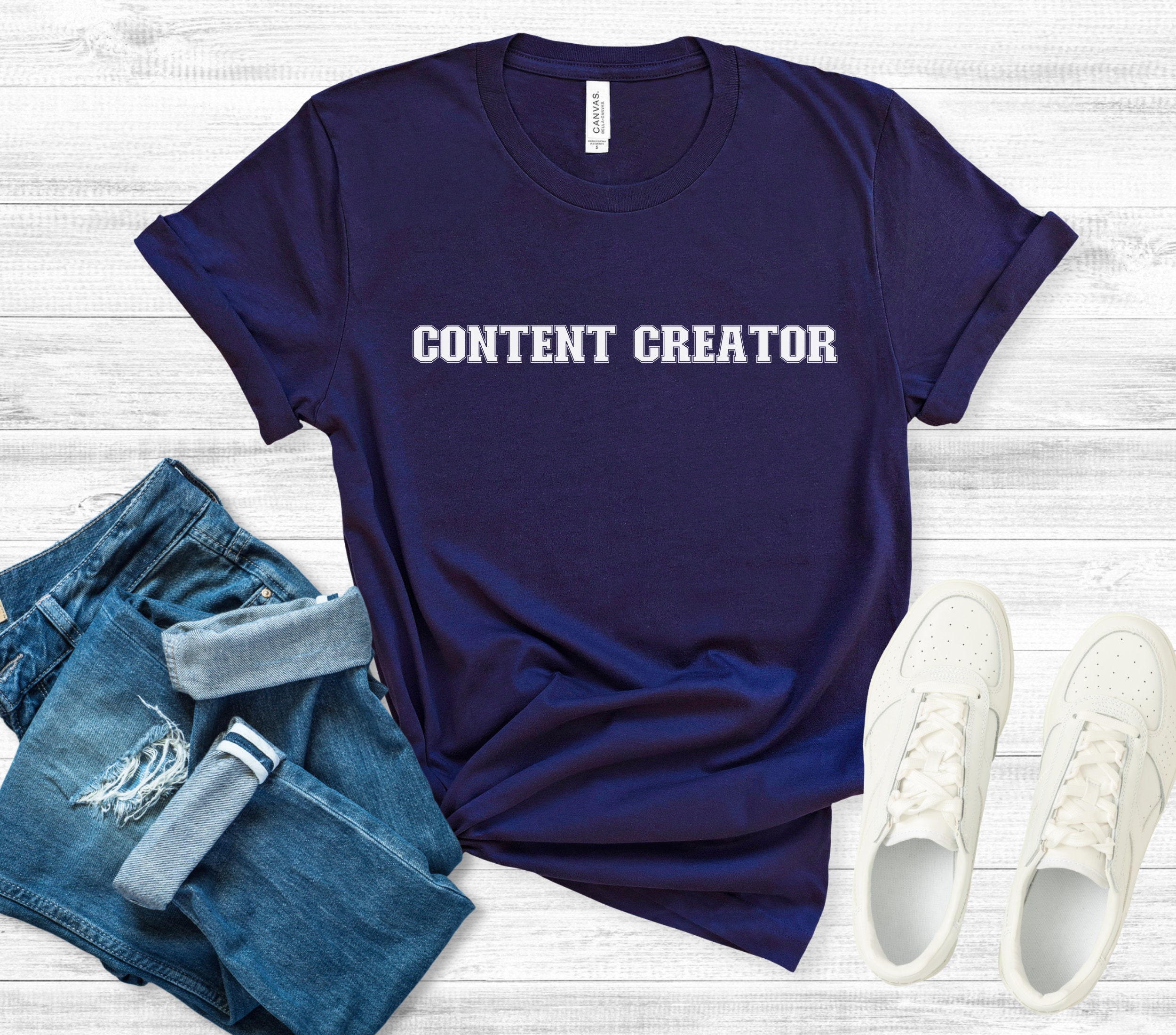 content creator shirt