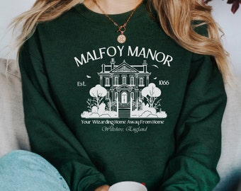 Sudadera Malfoy Manor, suéter Dramione, camiseta Harry Fandom, camiseta Draco Lover, regalo amante de Fanfic, regalos librescos, camiseta Fanfiction