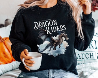 Dragon Riders Sweatshirt, Fourth Wing Sweater, Dragon Lover Pullover, Bookish Merch, Fantasy Reader Gift, Riders Quadrant, Book Lover Gift