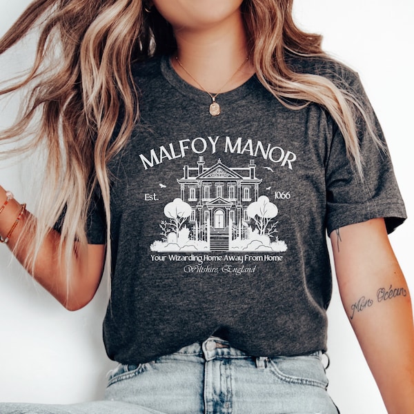 Malfoy Manor T-Shirt, Dramione Shirt, Harry Fandom Tee, Draco Lover TShirt, Fanfic Lover Gift, Bookish Gifts, Fanfiction Tee,