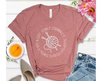 Funny Knitting Shirt, Gift for Knitter, Knit Tee, Knitter T-Shirt, Knit Gift, Knitter Gift, Gift for Knitting Lover, Funny Knitter TShirt