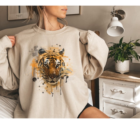 Tiger Graphic Sweatshirt, Tiger Watercolor, Jungle Sweater, Safari Sweater,  Animal Lover, Tiger Lover Gift, Big Cat Shirt, Animal Lover Gift - Etsy  Canada