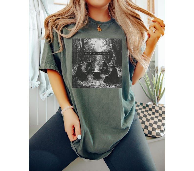 Witchcraft Comfort Colors Tshirt, Funny Witchy Vibes, Just a Girl