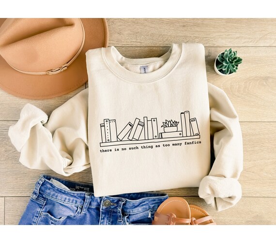 Fanfic Reader Sweatshirt, Book Lover Sweater, Fanfiction Lover Crewneck, AO3 Pullover, Reading Gift, Dramione Fanfic Gift, Bookish Gift