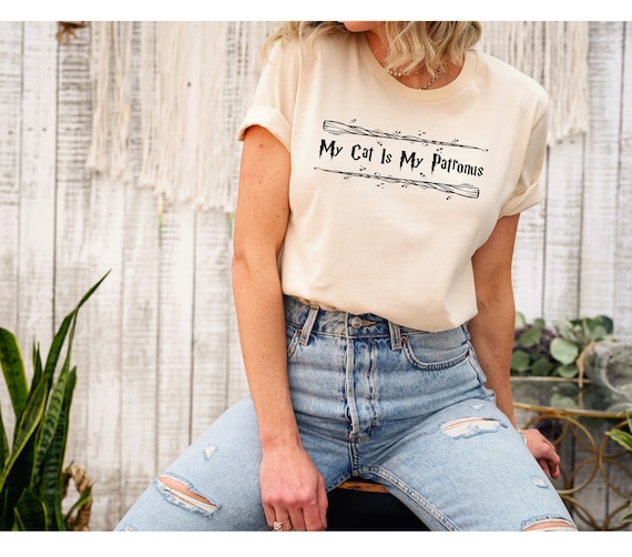 My Patronus Is A Cat Shirt - Funny Kitten Lover Magic Tee My Patronus Is A Cat Shirt - Funny Kitten Lover Magic Tee